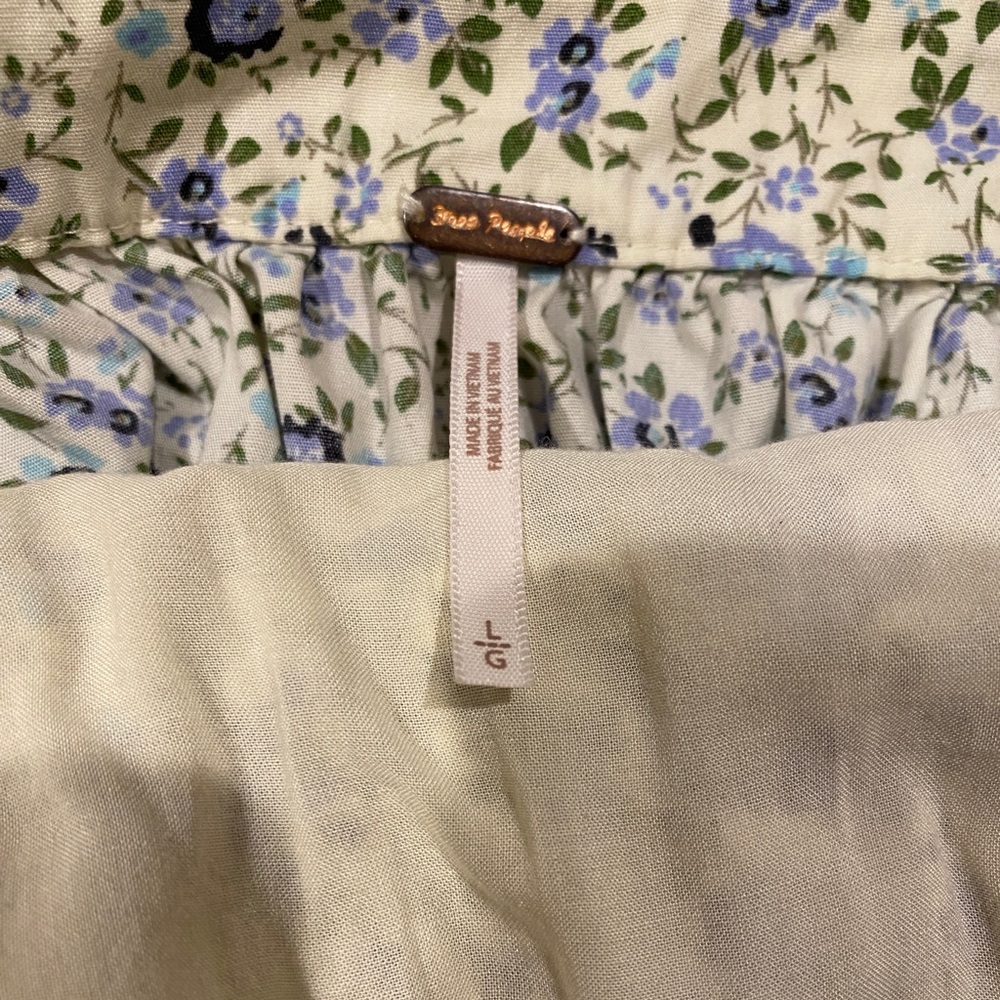 NWT Free People, Petunia Sundress Tea Combo, Purple/Blue Floral Print - Picture 2 of 5
